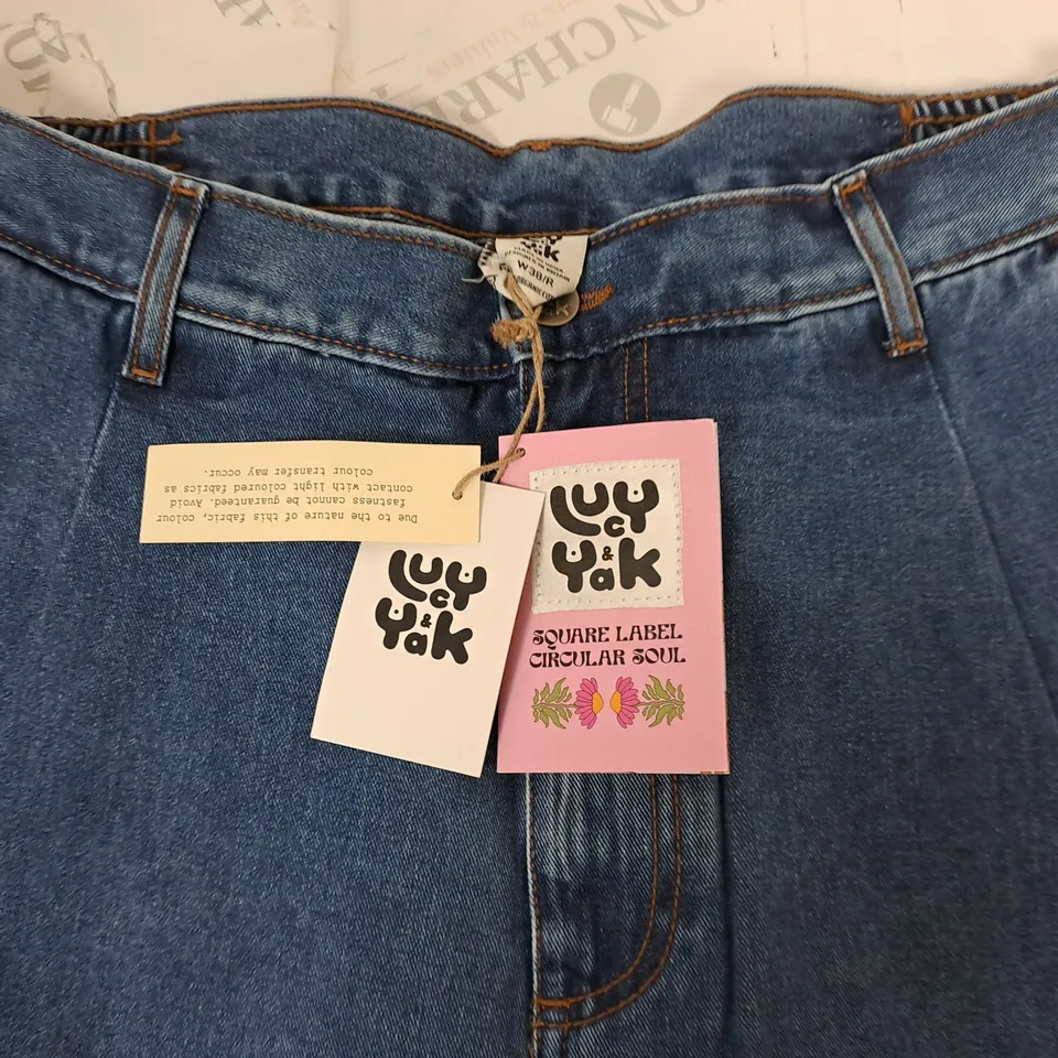 LUCY & YAK COLE JEANS INMID WASH DENIM - 38 R