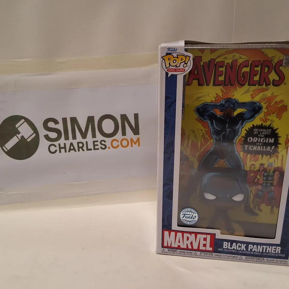 FUNKO POP! MARVEL COMICS COVERS – AVENGERS BLACK PANTHER (NO. 36) BOXED