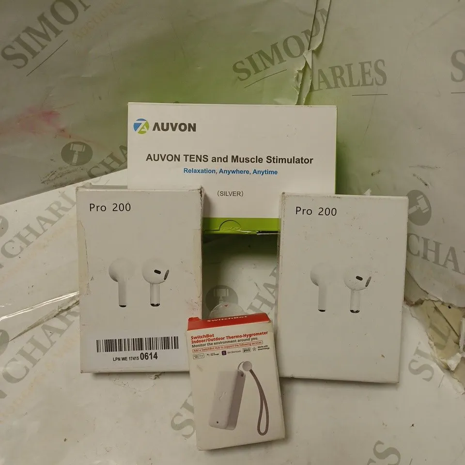 LOT OF FOUR TO INCLUDE AUVON TENS AND MUSCLE STIMULATOR , PRO 200 , ETC