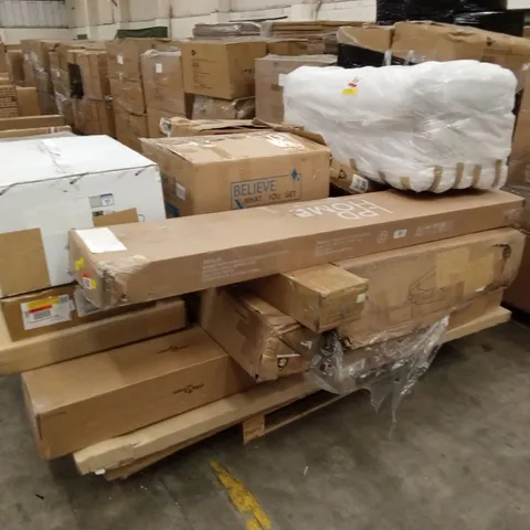 PALLET OF ASSORTED INCOMPLETE DESIGNER FURNITURE AND FURNITURE PARTS
