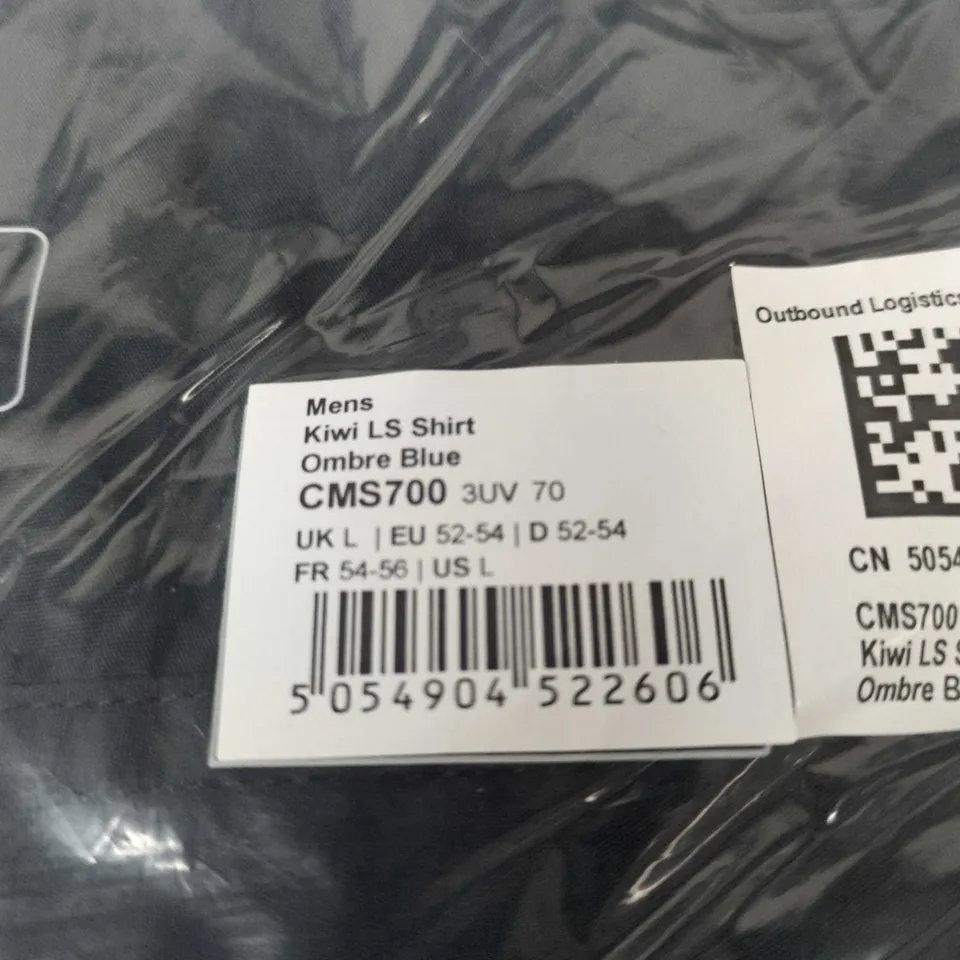 CRAGHOPPERS KIWI LS SHIRT - OMBRE BLUE (CMS700) - MEN'S LONG SLEEVE SHIRT