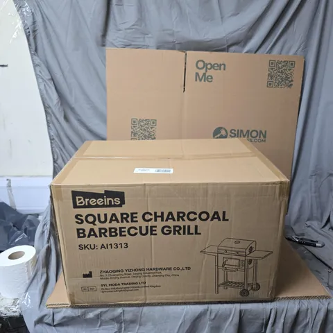 BREENS SQUARE CHARCOAL BARBECUE GRILL – AI1313 (BOXED)