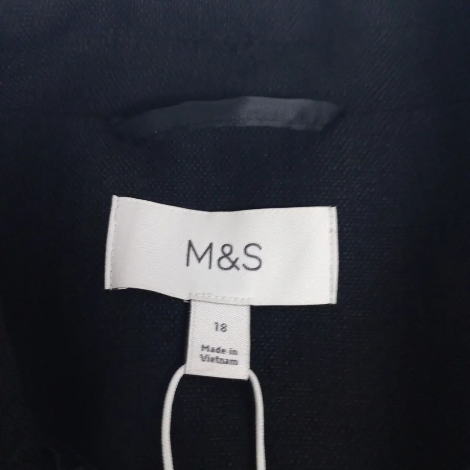 M&S WOMEN'S BLAZER JACKET, NAVY – UK SIZE 18