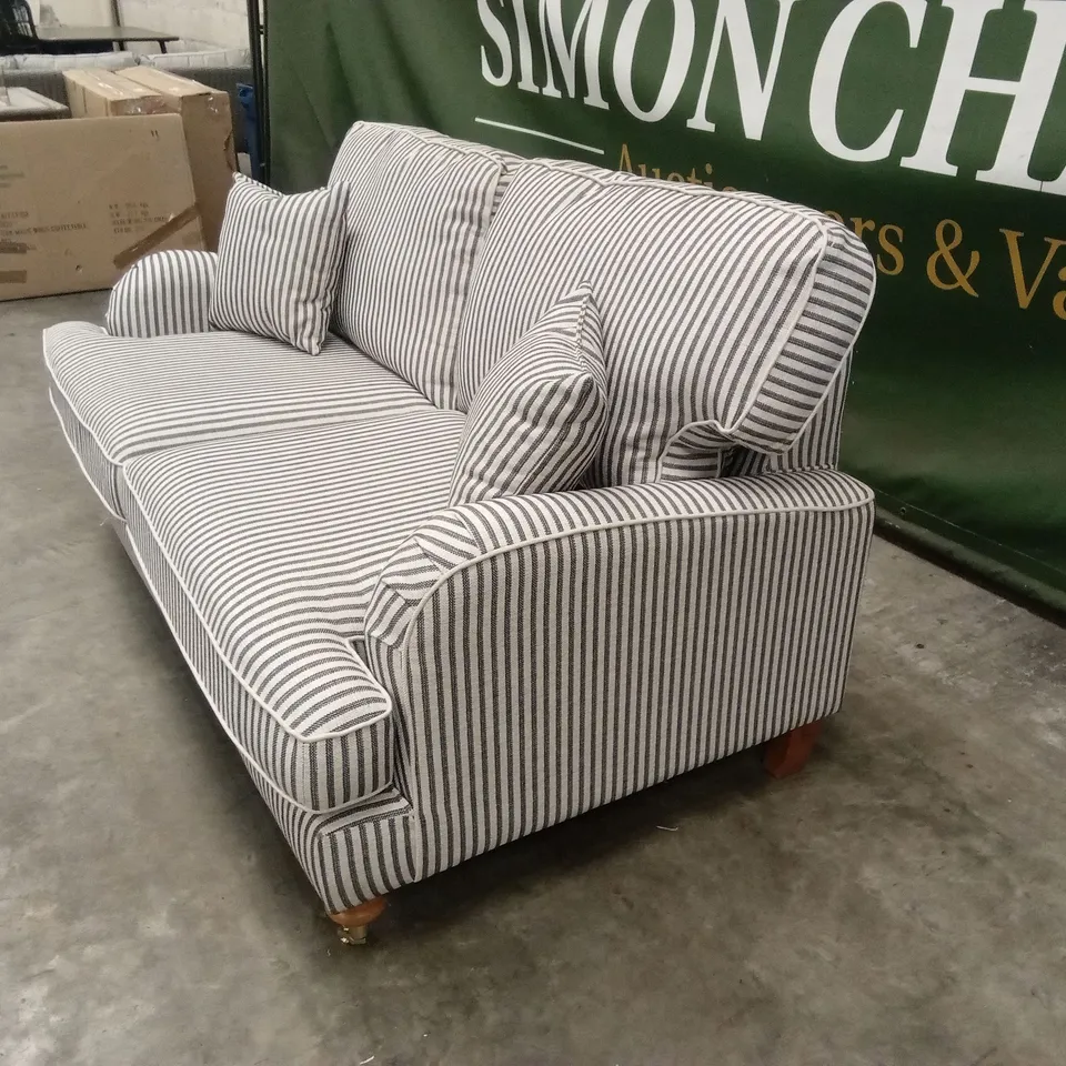 BAY STRIPE 2 SEATER FABRIC SOFA RRP £1099