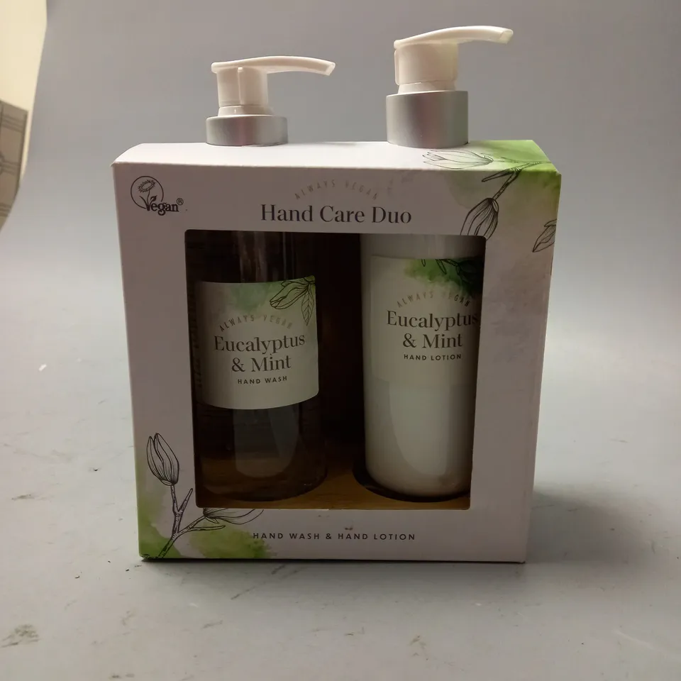 ALWAYS VEGAN HAND CARE DUO EUCALYPTUS AND MINT