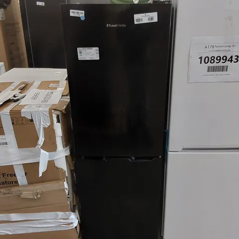 RUSSELL HOBBS RH50FF145B 145CM HIGH 60/40 SMALL FRIDGE FREEZER BLACK F-RATED - UNPROCESSED RAW RETURN
