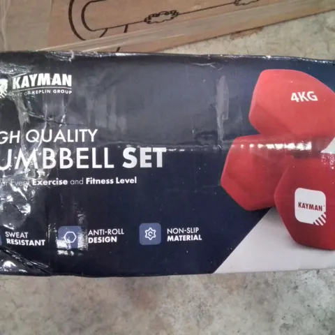 PAIR OF KEPLIN KAYMAN 4KG DUMBELLS 