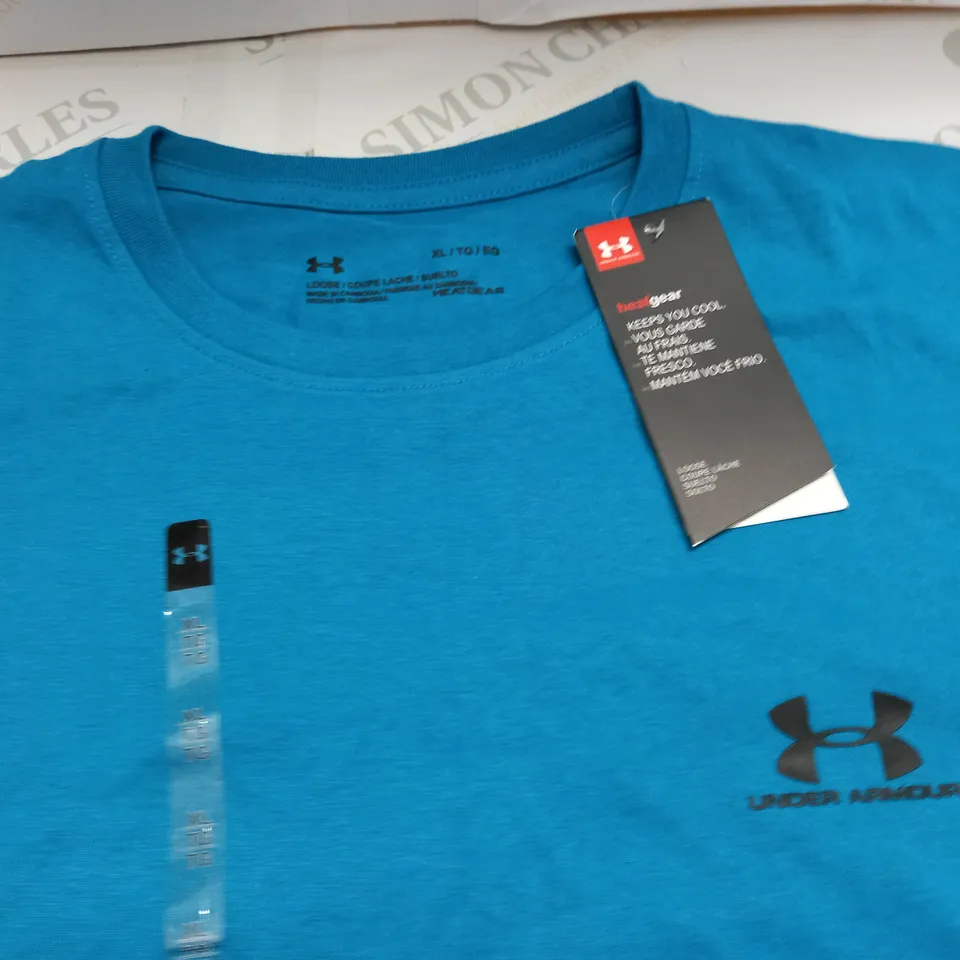 UNDER ARMOUR TEAL T-SHIRT - XL