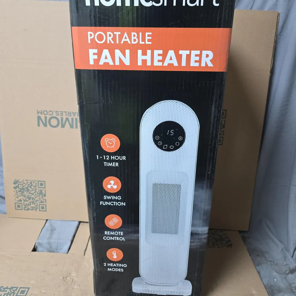 HOMESMART PORTABLE FAN HEATER – BOXED