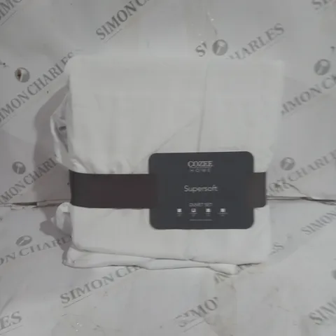 BOXED COZEE HOME SUPERSOFT DOUBLE DUVET SET