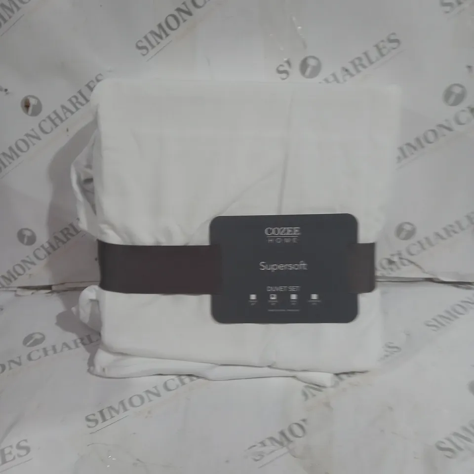 BOXED COZEE HOME SUPERSOFT DOUBLE DUVET SET