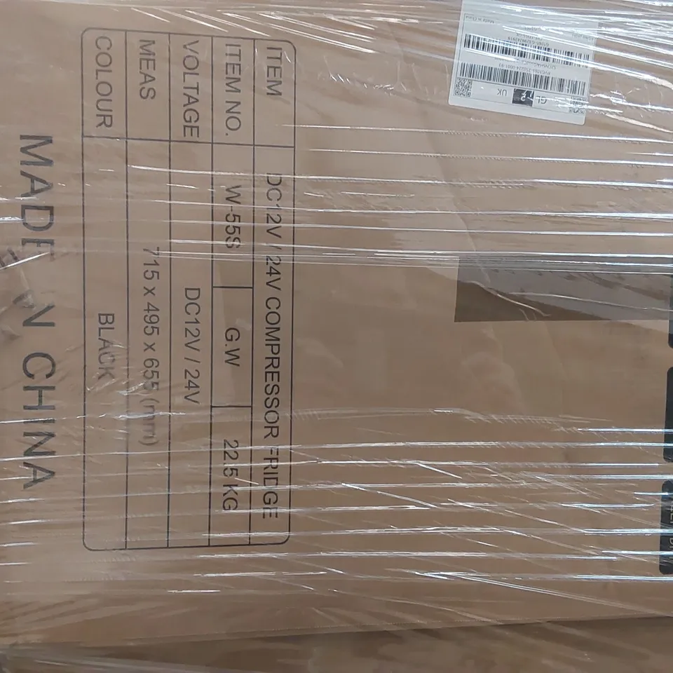 PALLET CONTAINING A LARGE QUANTITY OF ASSORTED CONSUMER PRODUCTS INCLUDING: 24V COMPRESSOR FRIDGE, PRESSURE WASHER ECT