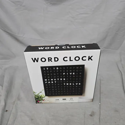 WORD CLOCK – BOXED