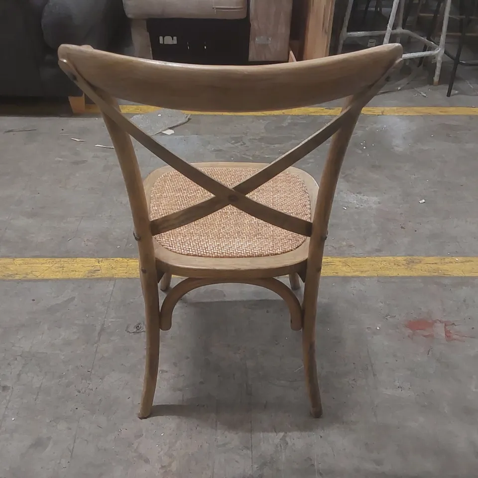 DESIGNER SOLID WOOD FRENCH CROSS BACK DINING CHAIR