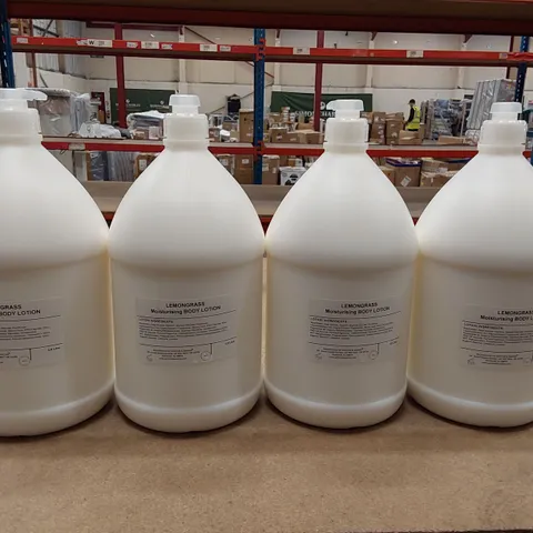 BOX OF 4X 3.8L GILCHRIST & SOAMS LEMON GRASS BODY LOTION (1 BOX)