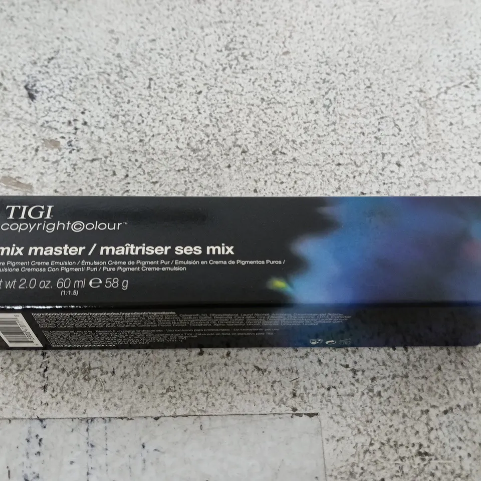 BOX OF APPROXIMATELY 36 X TIGI COLOUR MIX MASTER EMULSION – 60 ML - BLUE