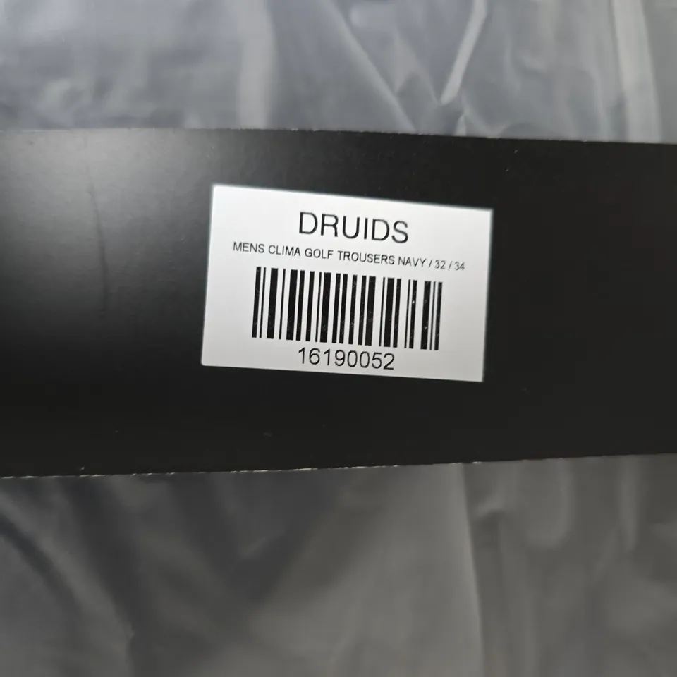 DRUIDS MENS CLIMA GOLF TROUSERS NAVY – UK 32X34 (32/34)