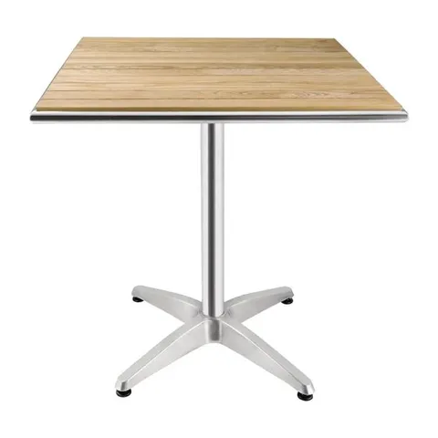 BOXED BOLERO SQUARE ASH BISTRO TABLE TOP 700X700MM
