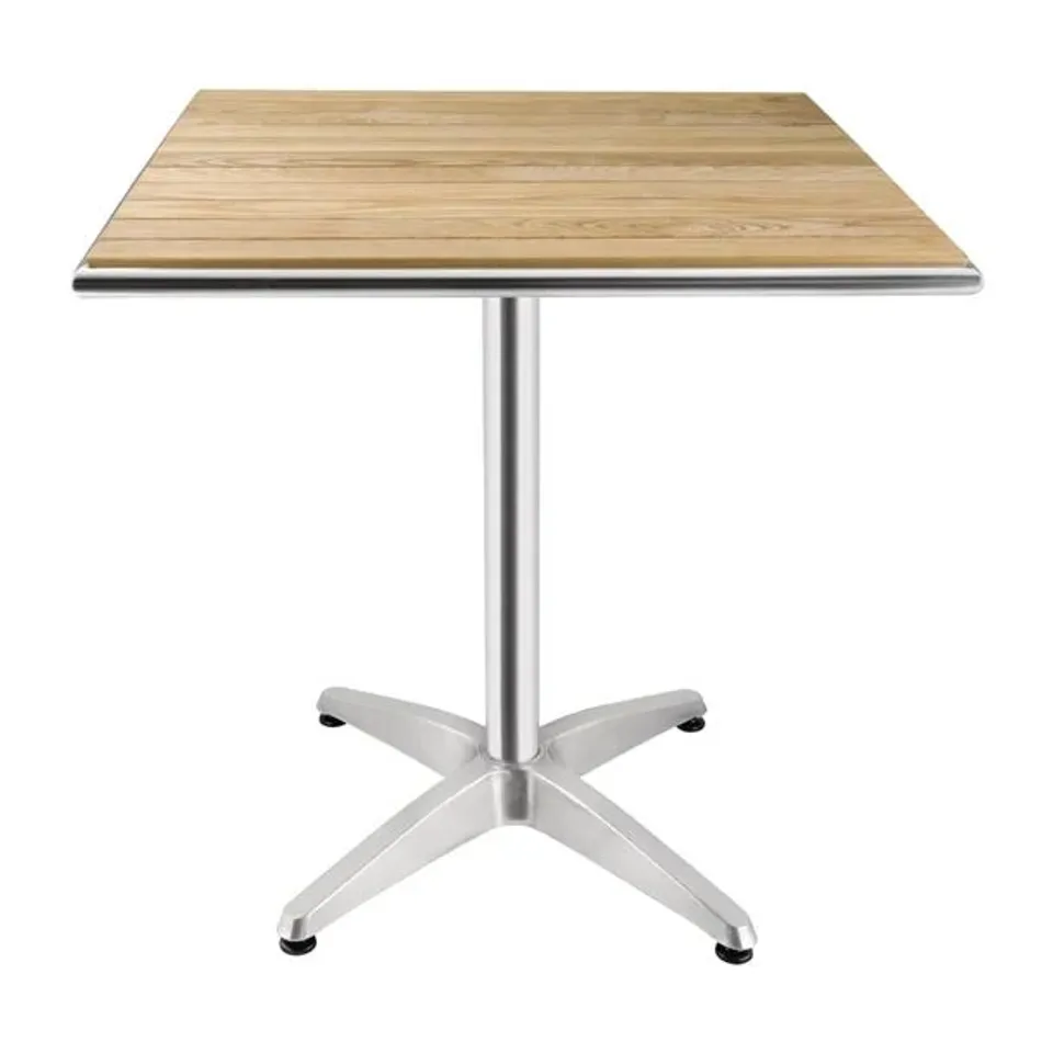 BOXED BOLERO SQUARE ASH BISTRO TABLE TOP 700X700MM