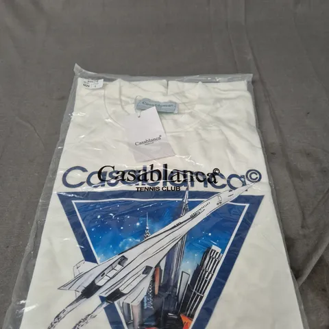 CASABLANCA TENNIS CLUB T-SHIRT SIZE L