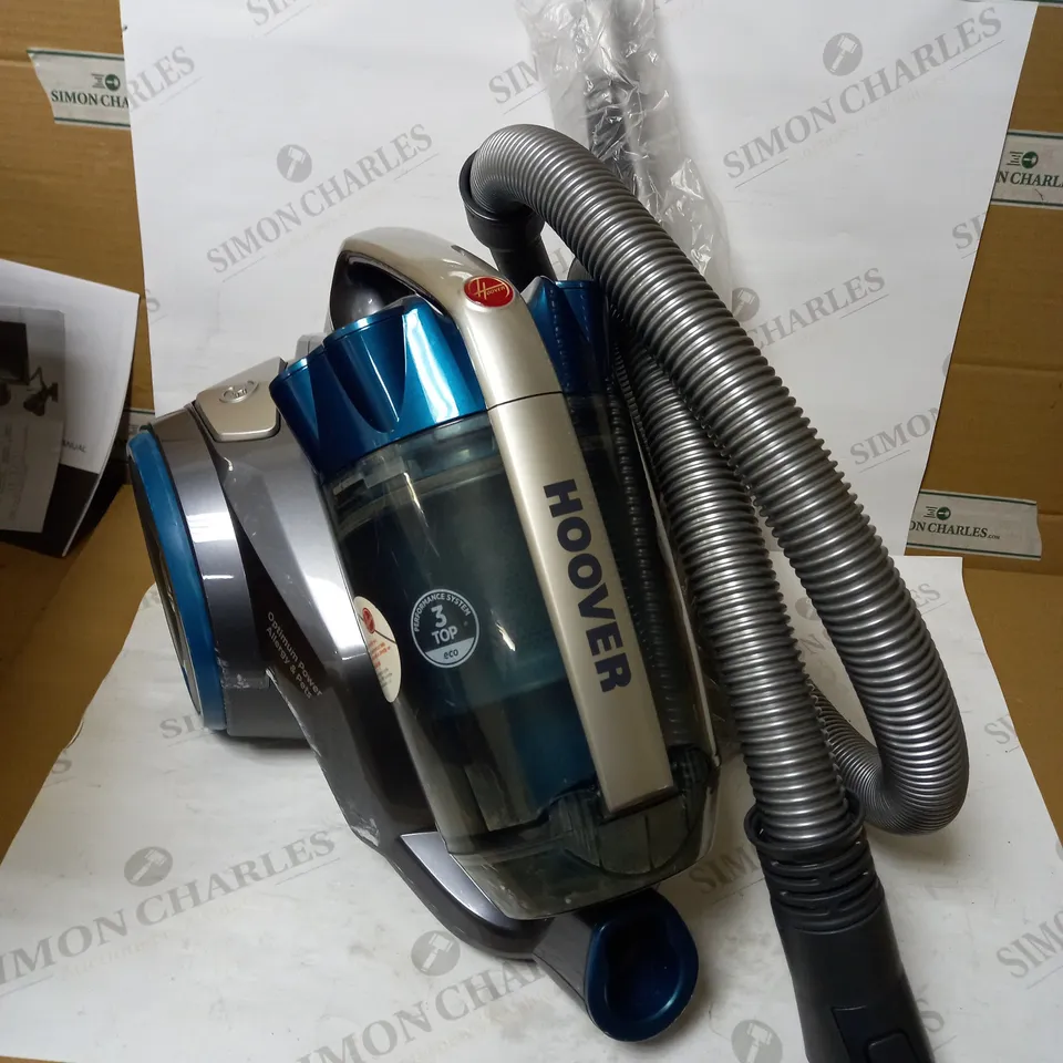 HOOVER OPTIMUM POWER ALLERGY AND PETS BAGLESS CYLINDER VACUUM CLEANER