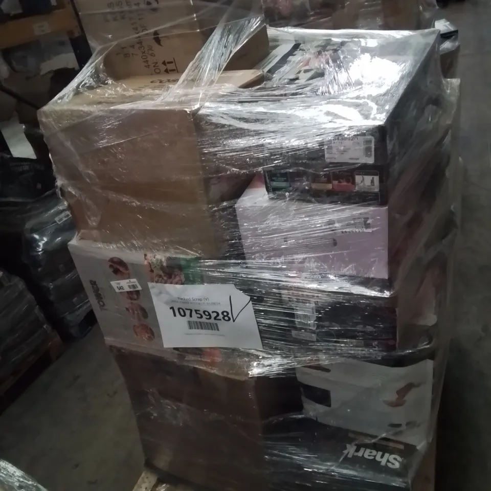 PALLET OF APPROXIMATELY 20 UNPROCESSED RAW RETURN HOUSEHOLD AND ELECTRICAL GOODS TO INCLUDE;