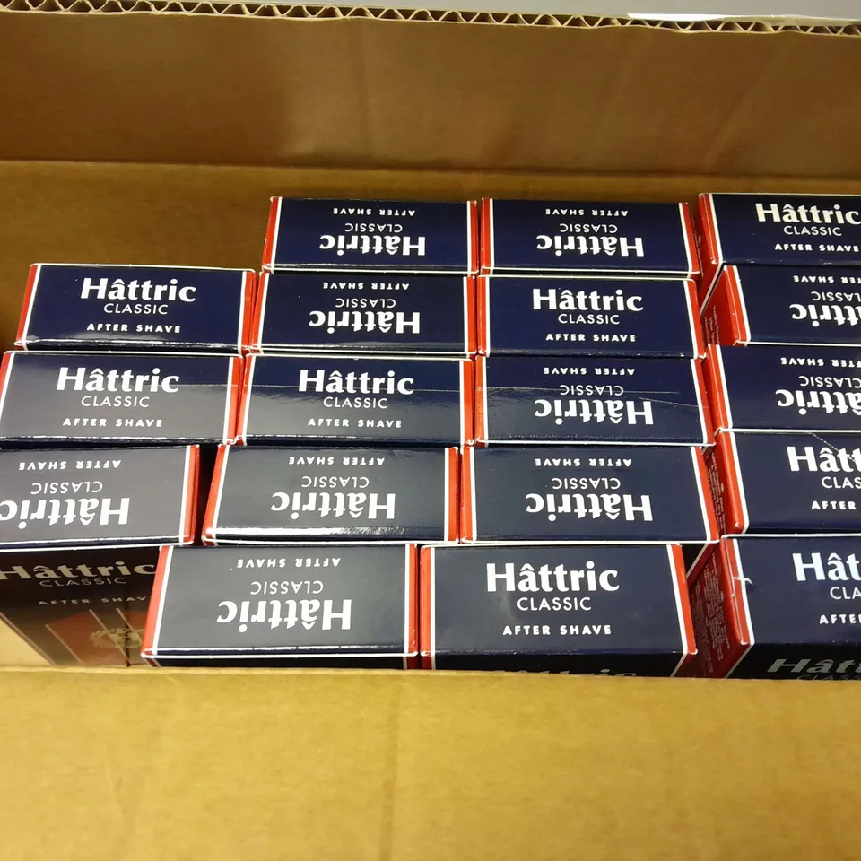 18 BOXED HATTRIC CLASSIC AFTERSHAVE (100ml)