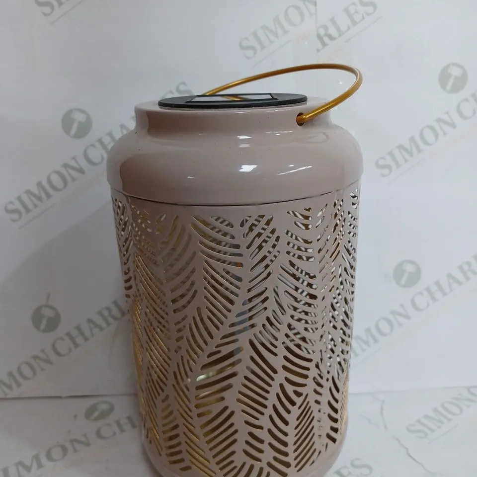 GARDEN REFLECTIONS SET OF 2 PATTERNED SOLAR LANTERNS