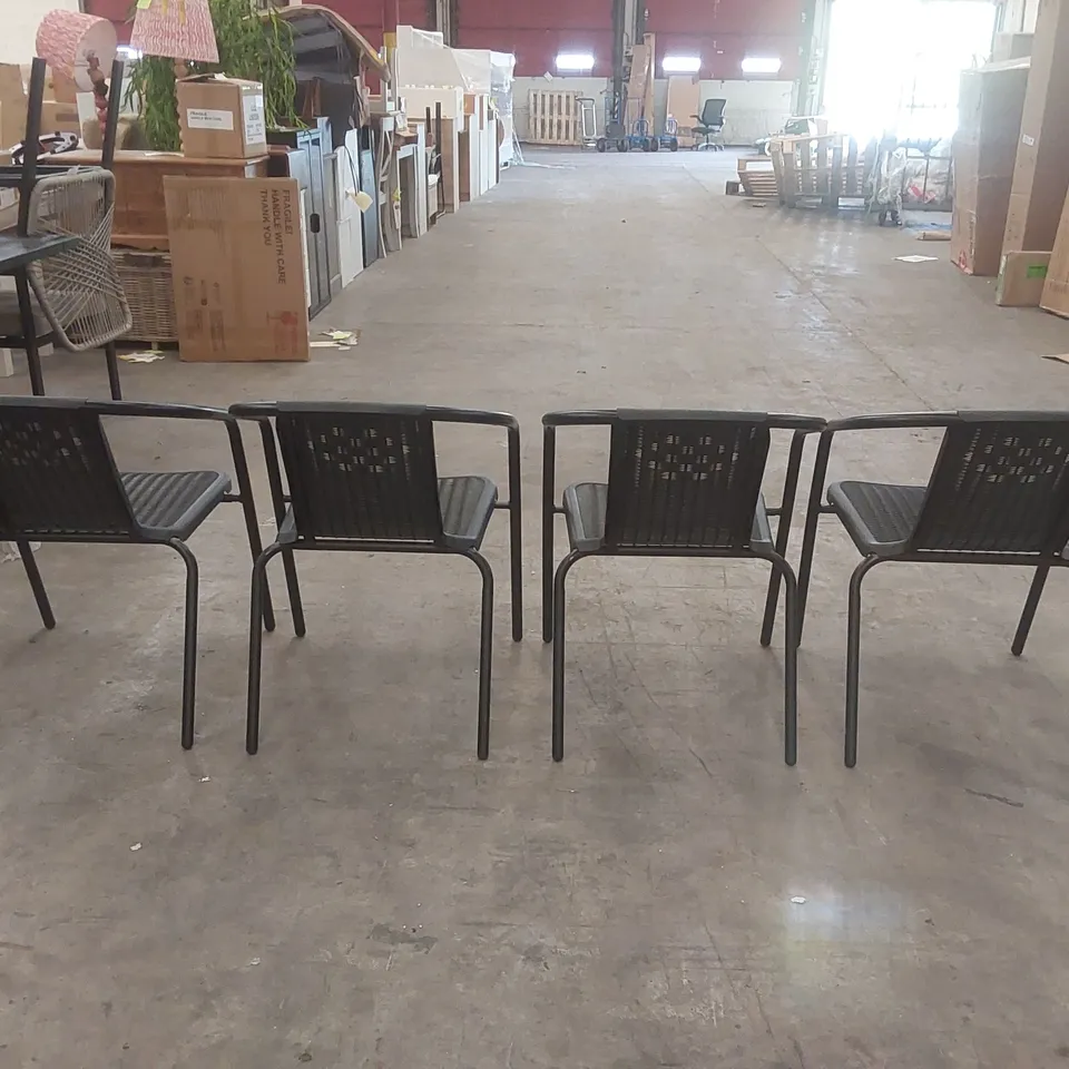 SET OF 4x ANAMARA PATIO DINING CHAIRS