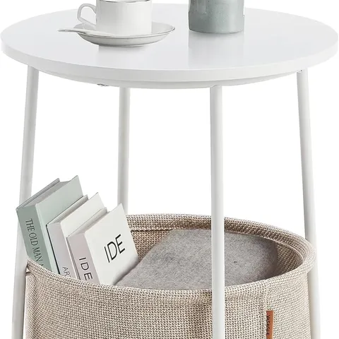 BOXED VASAGLE SMALL ROUND COFFEE TABLE