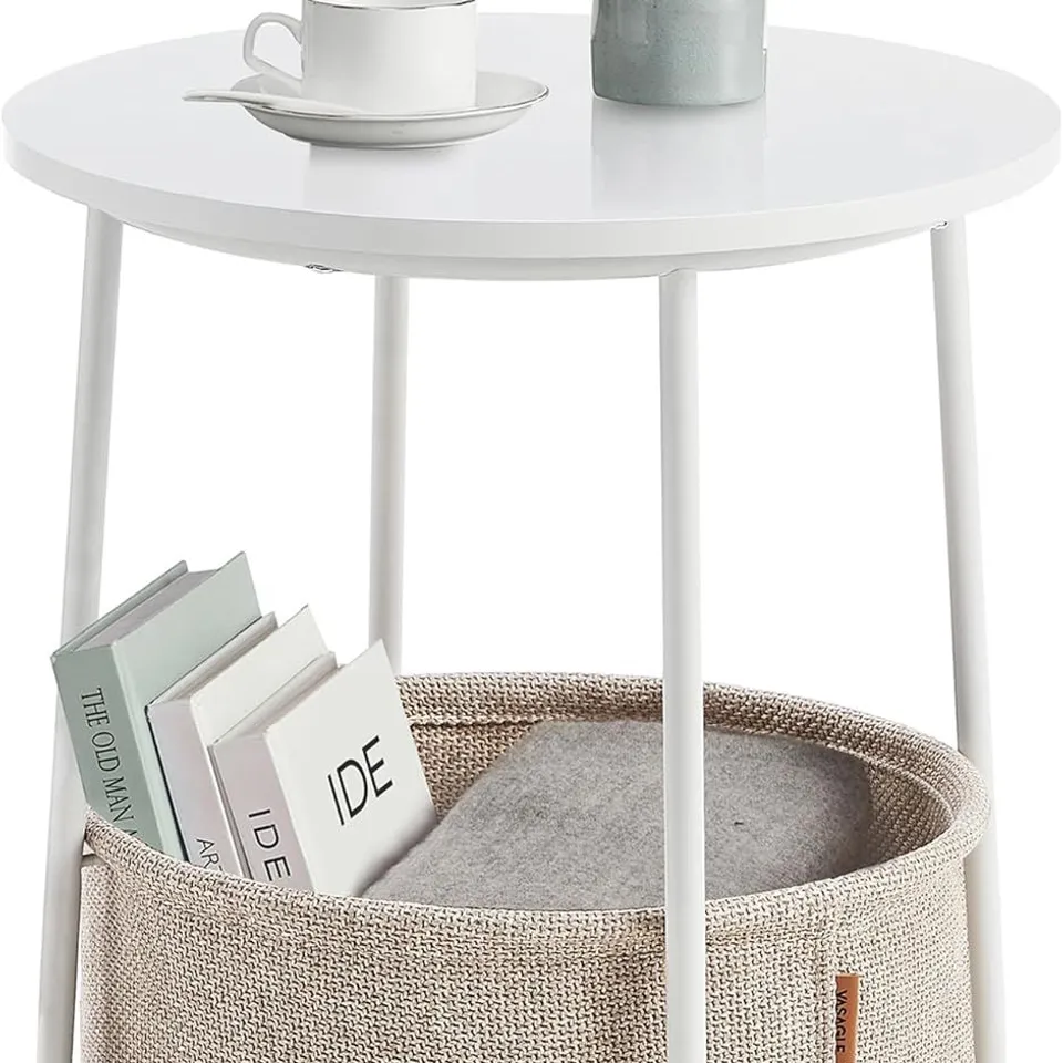 BOXED VASAGLE SMALL ROUND COFFEE TABLE