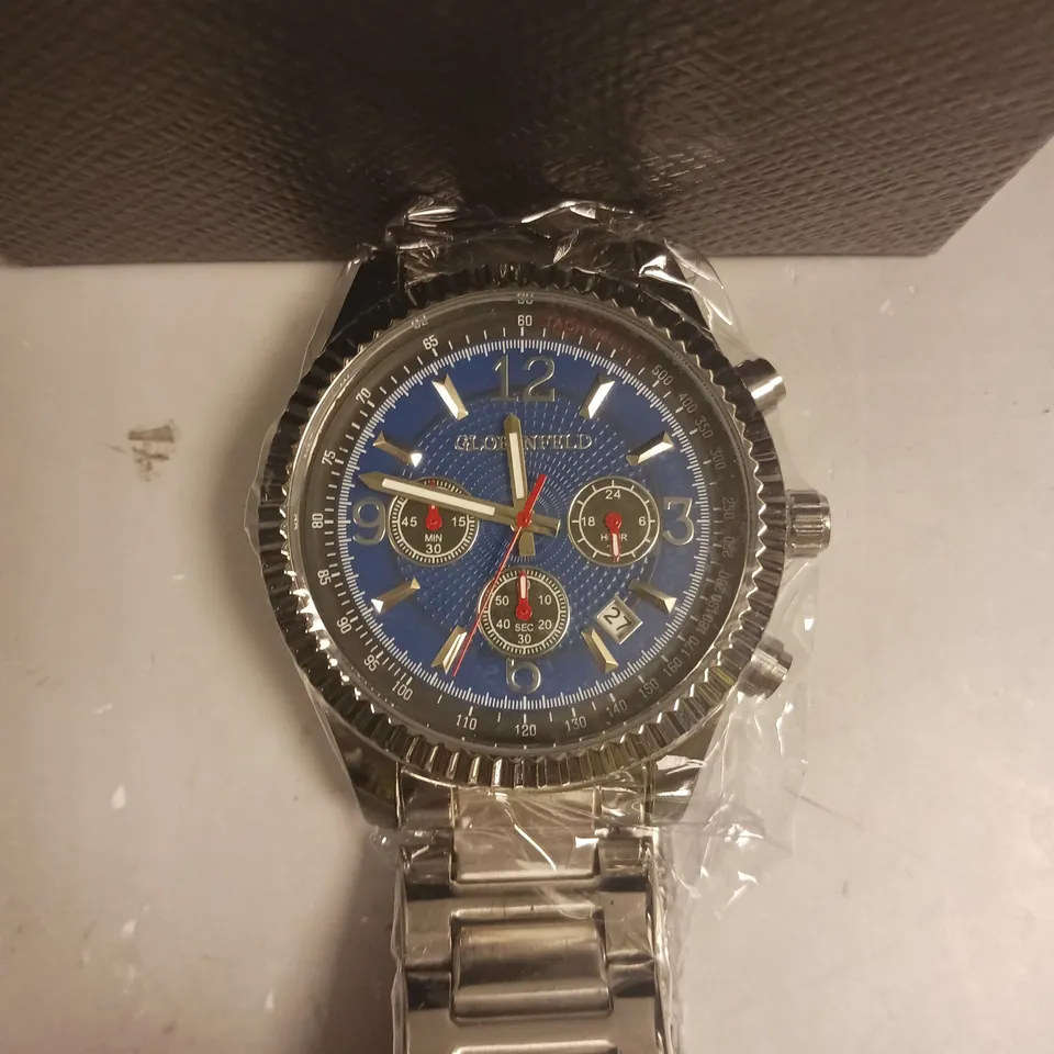 BOXED GLOBENFELD EXPEDIENT STEEL BLUE WATCH