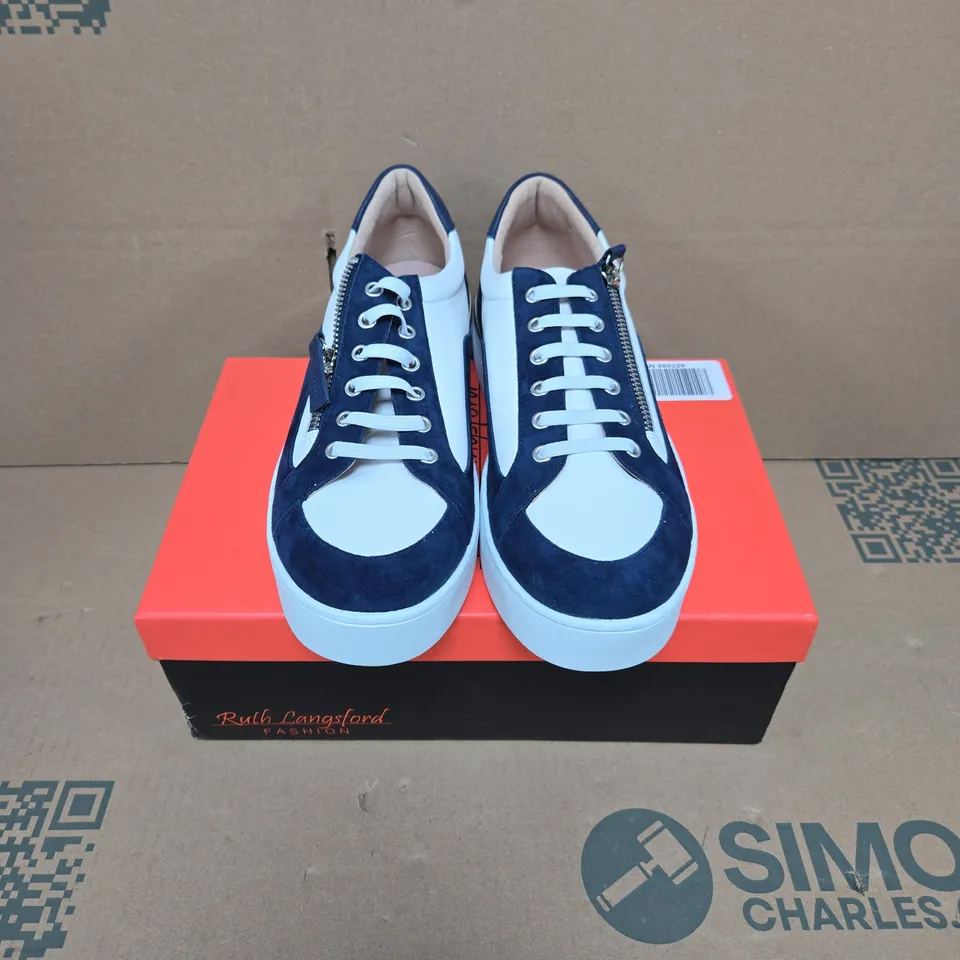 RUTH LANGSFORD LEATHER LUXE 2.0 TRAINER SIZE 7