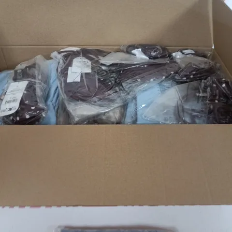 BOX OF APPROXIMATELY 20 ASSORTED CLOTHING ITEMS TO INCLUDE: T SHIRT