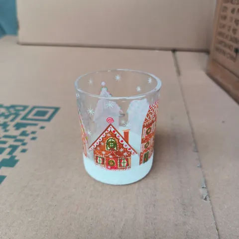 GISELA GRAHAM LONDON - FESTIVE TEALIGHT HOLDERS WITH GLITTER BASE - BOX OF 48