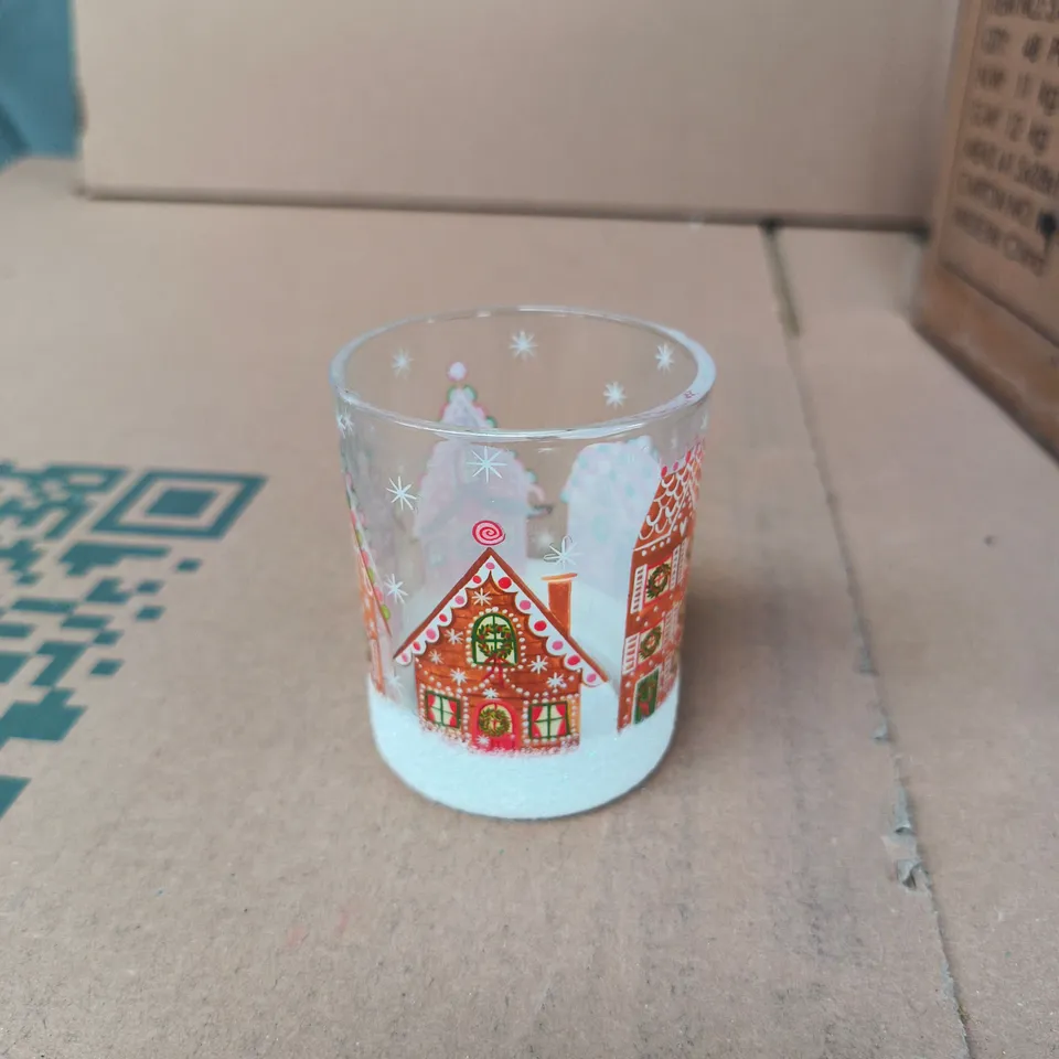 GISELA GRAHAM LONDON - FESTIVE TEALIGHT HOLDERS WITH GLITTER BASE - BOX OF 48