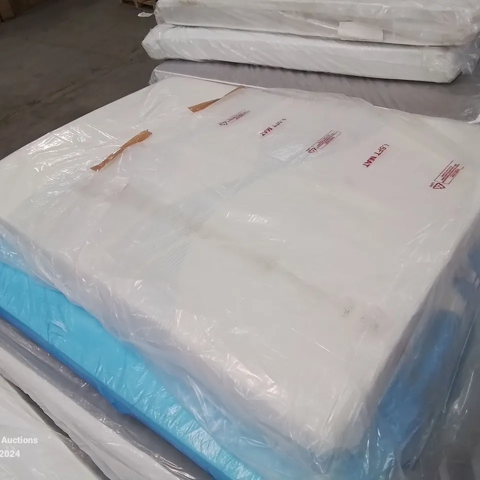 QUALITY BAGGED 4'6" DOUBLE 3 ZONE MEMORY FOAM MATTRESS 