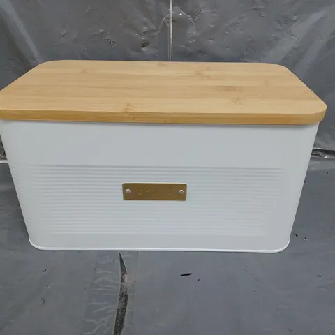 SQUARE WHITE BREAD STORAGE BIN