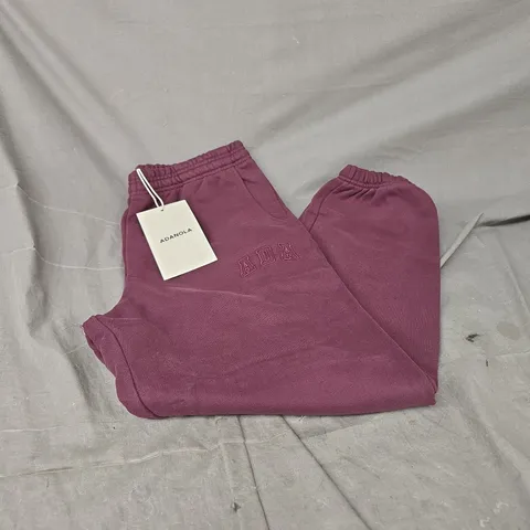 ADANOLA SWEATPANTS IN DARK CHERRY SIZE M