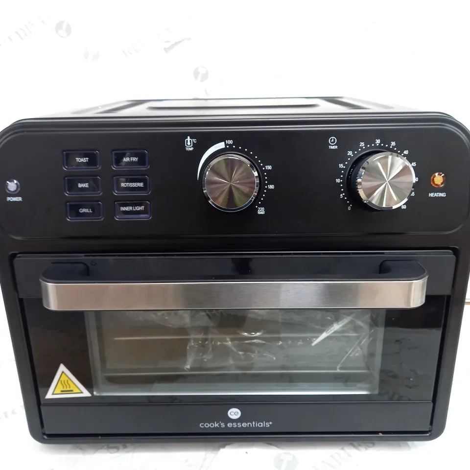 BOXED COOK'S ESSENTIAL 21-LITRE AIRFRYER OVEN IN BLACK 