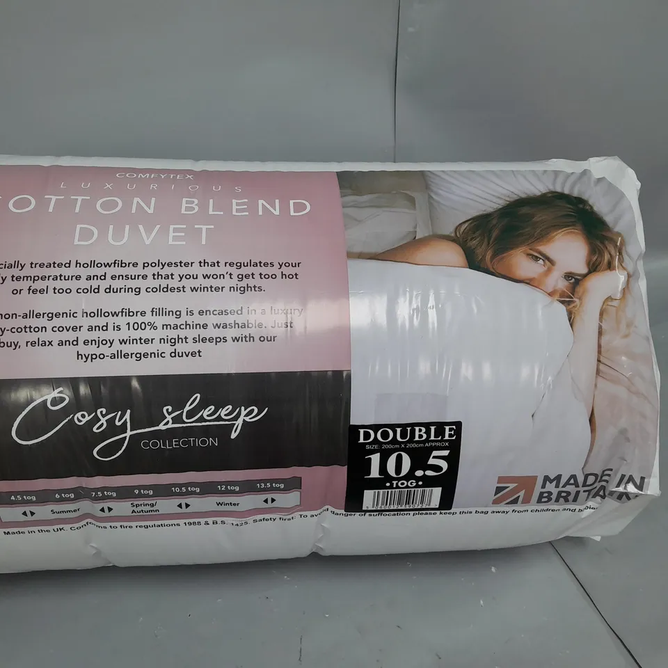 BAGGED COMFYTEX COTTON BLEND DOUBLE 10.5 TOG DUVET