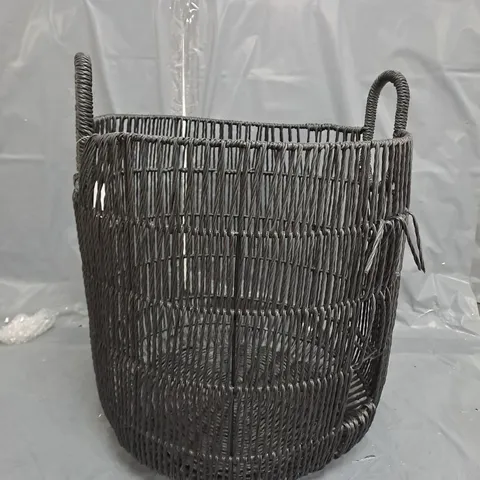 VERY HOME RATTAN BASKET - BLACK