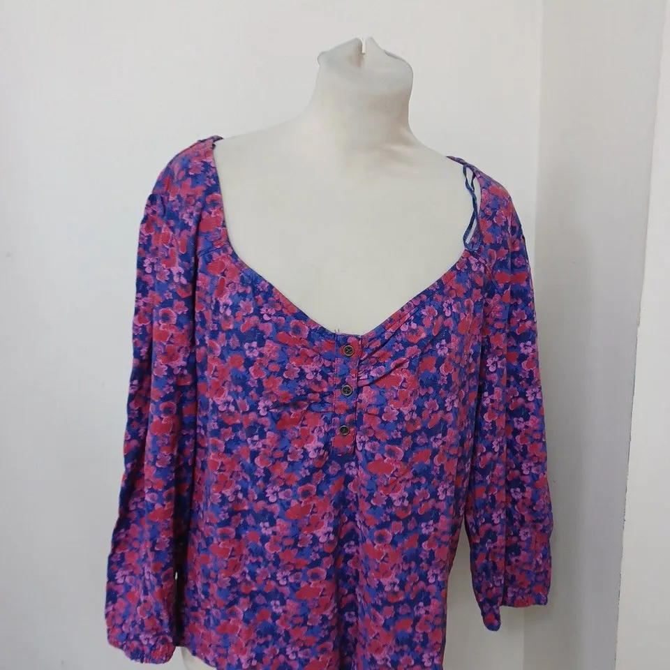 FAT FACE KARA FLORAL PATTERN SHIRT SIZE 20