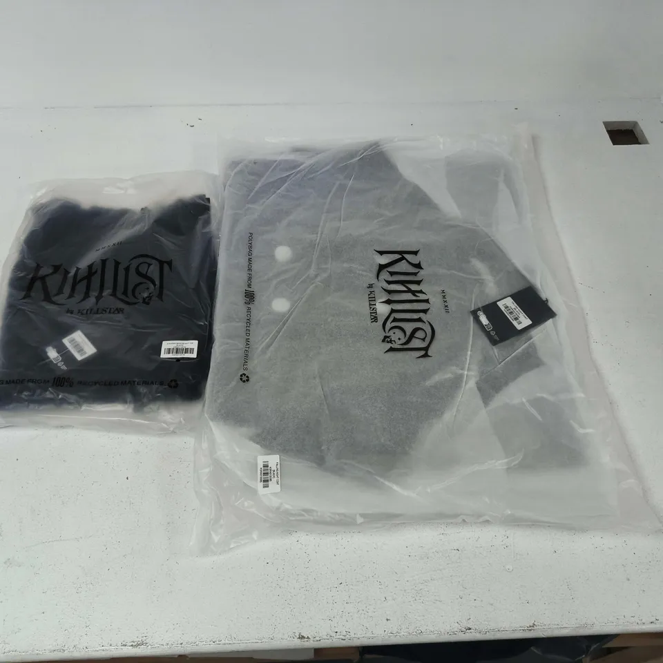 LOT OF APPROXIMATELY 10 BRAND NEW KILLSTAR CLOTHING ITEMS INCLUDES SHADOW EMPRESS KNIT TOP AND FALLING NIGH COATS - VARIOUS SIZES