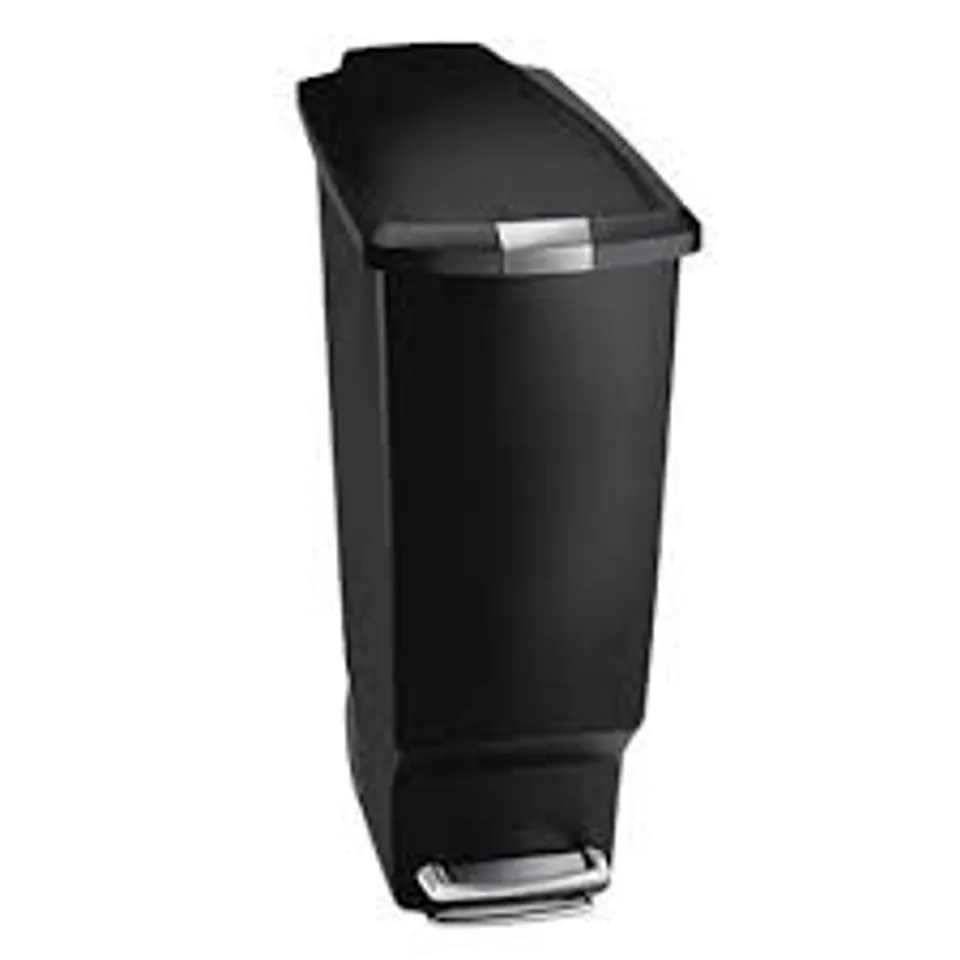 BOXED SIMPLEHUMAN 40L PLASTIC SLIM PEDAL BIN