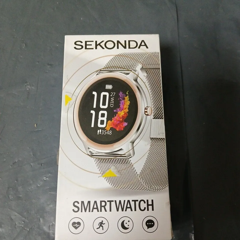 SEKONDA SMARTWATCH – ROSE GOLD MESH STRAP (BOXED) - CRACKED FACE 