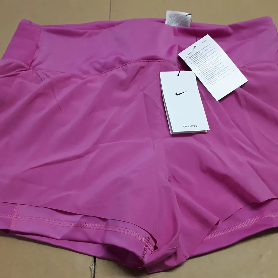 NIKE DRI-FIT PINK SHORTS - L