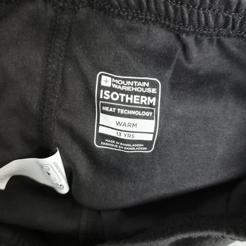 MOUNTAIN WAREHOUSE ISOTHERM BOTTOMS IN BLACK - 13 YEARS