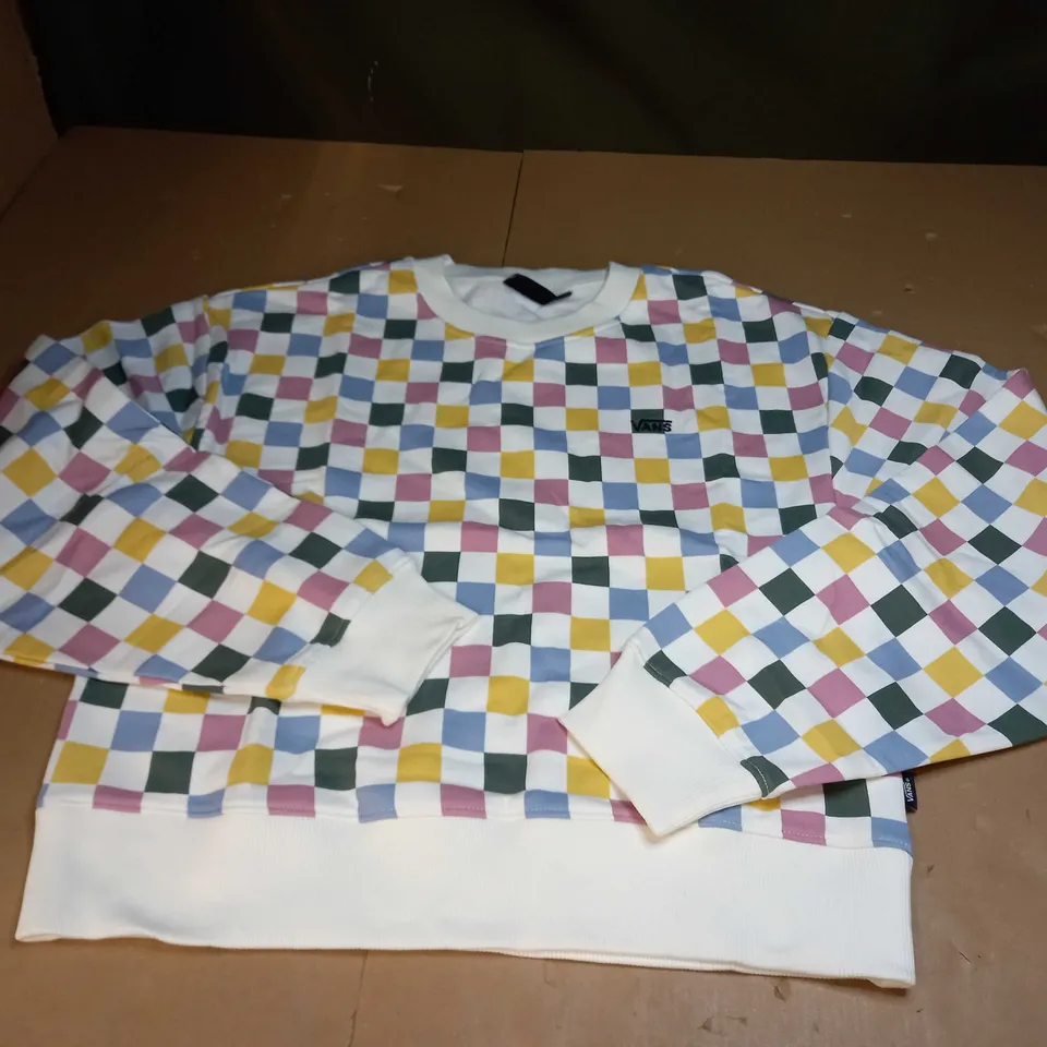 VANS ALL OVER MARSHMALL SWEATSHIRT SIZE L