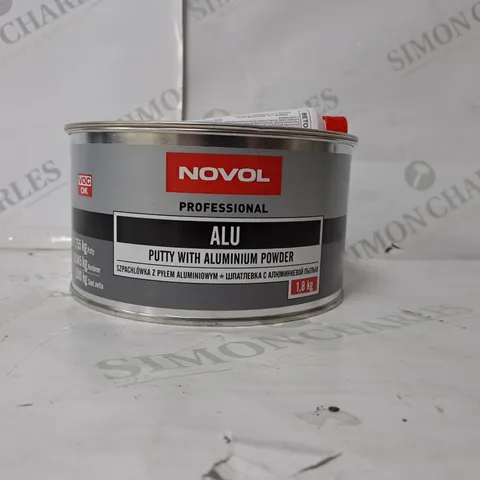 NOVOL ALU PUTTY WITH ALUMINIUM POWDER BODY FILLER & HARDENER 1.8kg